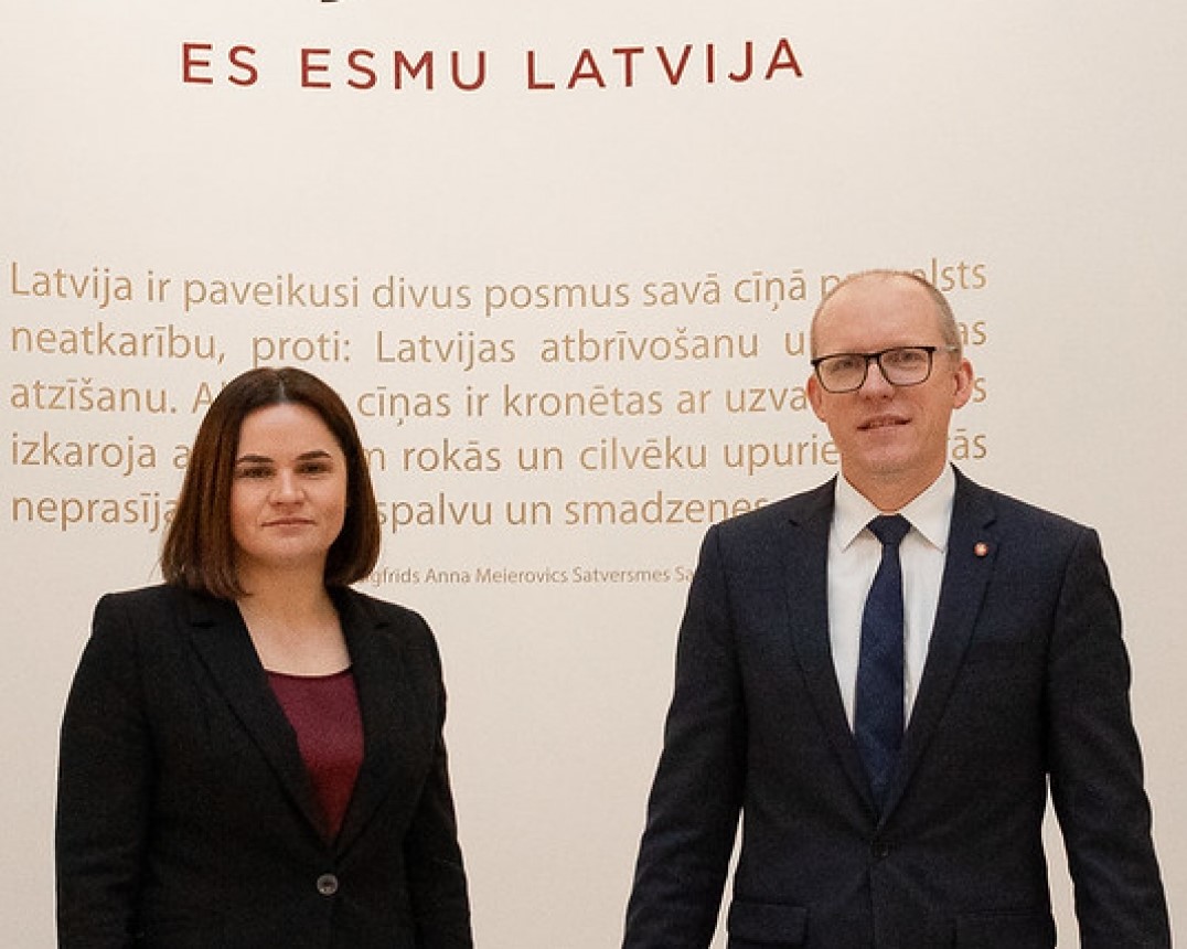 Valsts ministrs Andris Bils pauž Latvijas atbalstu Baltkrievijas opozīcijai tās centienos izveidot brīvu un demokrātisku Baltkrieviju.
