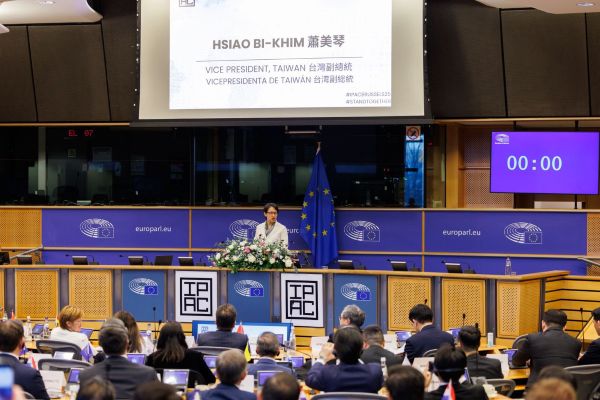 Vice President Bi-khim Hsiao tells international lawmakers the EU should boost security ties with Taiwan